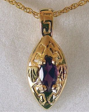 Black Hills Gold Amethyst Pendant